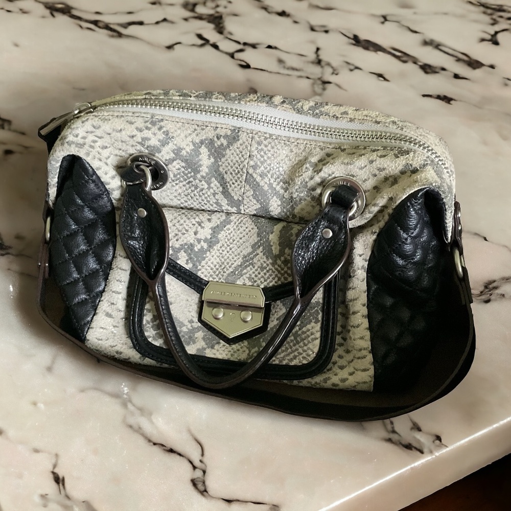 Aimee Kestenberg Genuine Leather Python & Black Q… - image 8